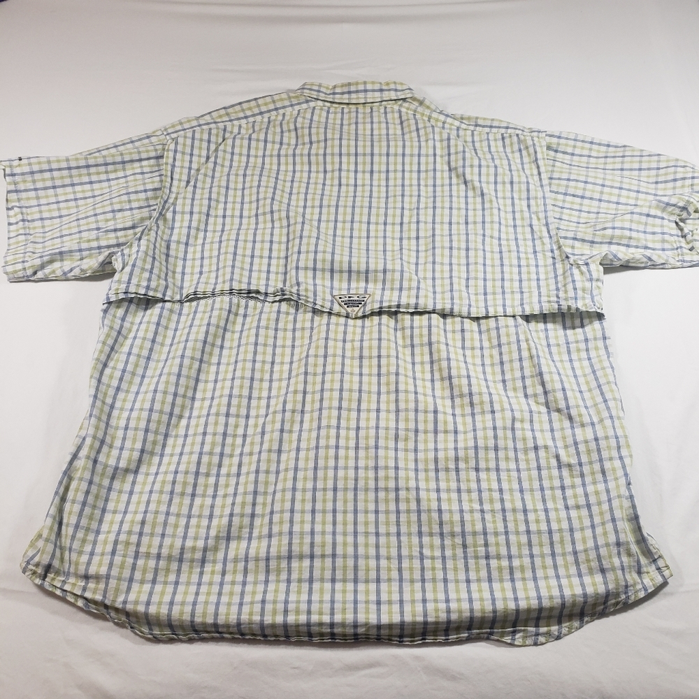 Columbia Shirt Men Large Button Down plaid Fishing Omni-Shade Performance Shirt - Picture 5 of 10